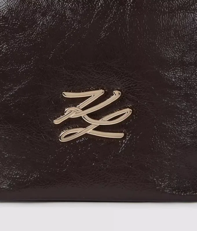 K/Autograph kleine glanzende bucket bag
