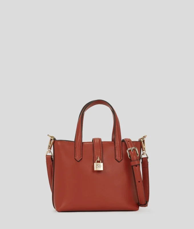 K/AUTOGRAPH PADLOCK MINI TOTE BAG