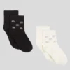 K/AUTOGRAPH RHINESTONE SOCKS – 2-PACK