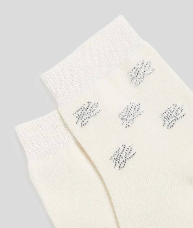 K/AUTOGRAPH RHINESTONE SOCKS – 2-PACK