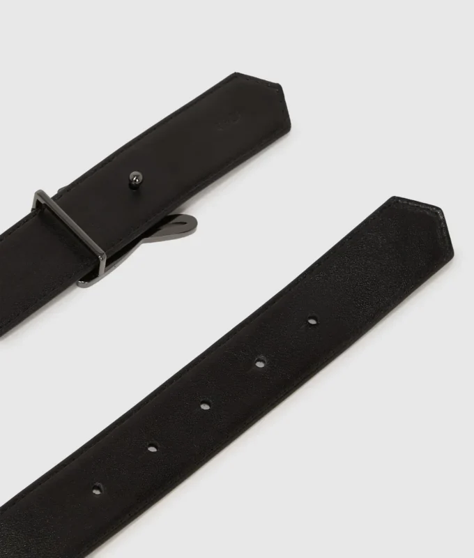 K/Autograph riem met krokodillenprint