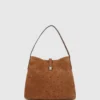K/Autograph suède hobo-tas met hangslot