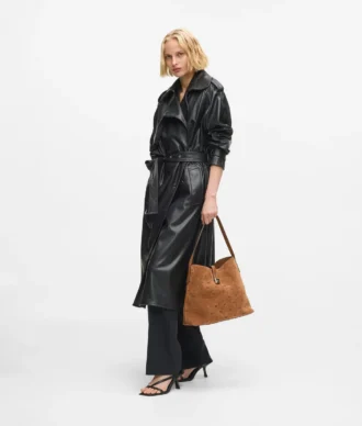 K/Autograph suède hobo-tas met hangslot