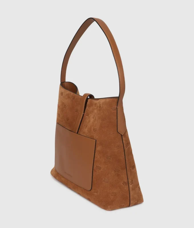 K/Autograph suède hobo-tas met hangslot