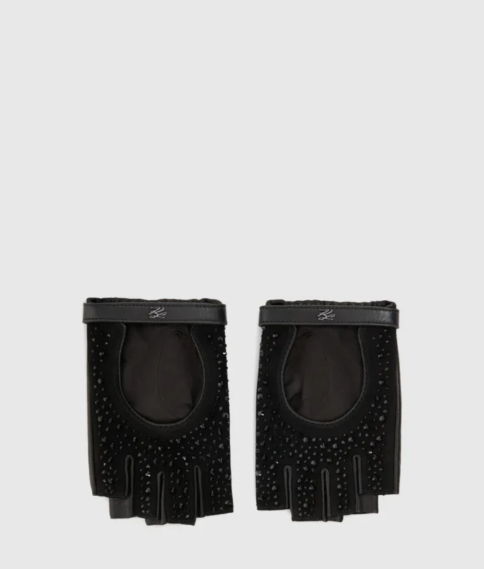 K/Autograph vingerloze handschoenen met strass