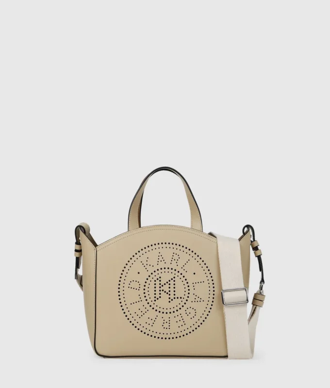 K/CIRCLE PERFORATED SMALL TOTE BAG
