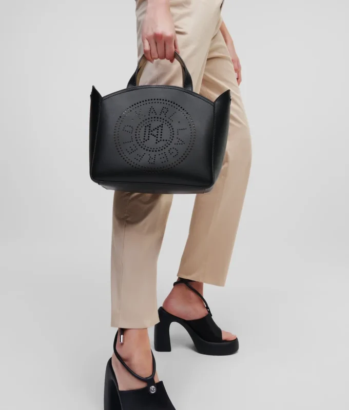 K/CIRCLE PERFORATED SMALL TOTE BAG