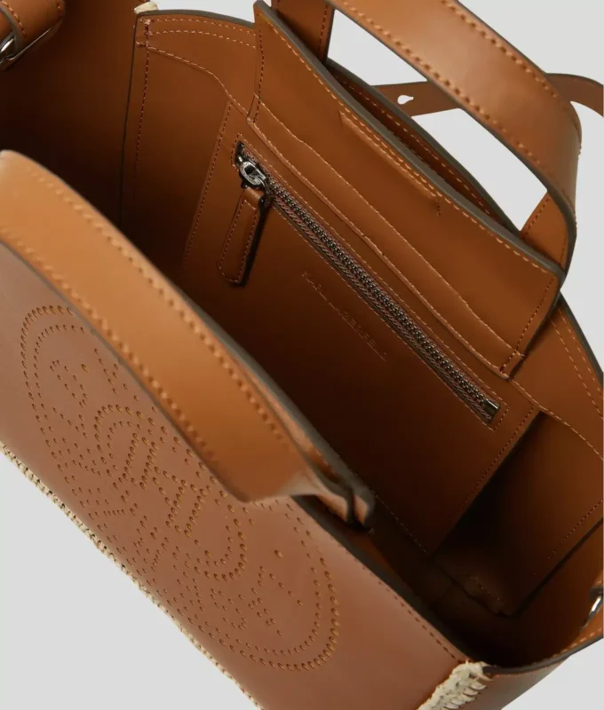 K/CIRCLE PERFORATED SMALL TOTE BAG