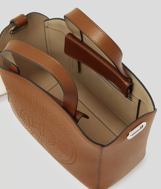 K/CIRCLE PERFORATED SMALL TOTE BAG