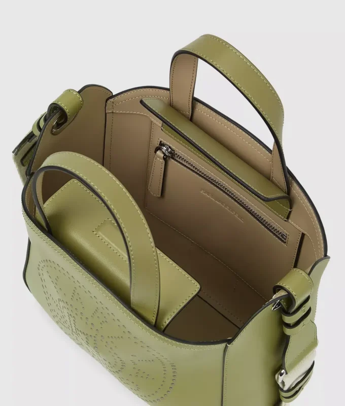 K/CIRCLE PERFORATED SMALL TOTE BAG