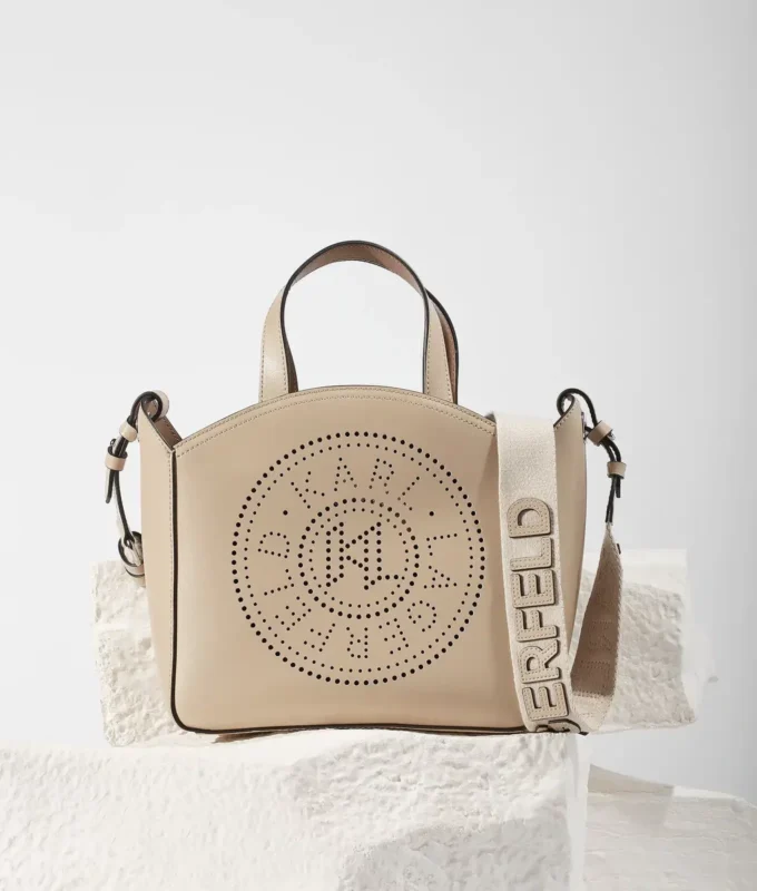 K/CIRCLE PERFORATED SMALL TOTE BAG