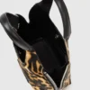 K/Hardware mini-tote bag met luipaardprint