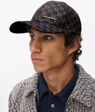 K/Monogram cap met all-over print