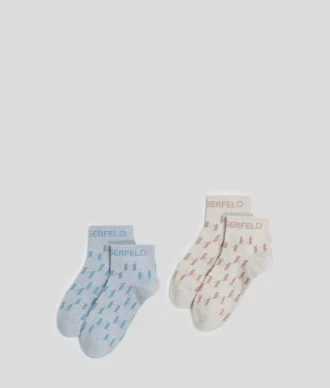 K/MONOGRAM KORTE SOKKEN – 2-PACK