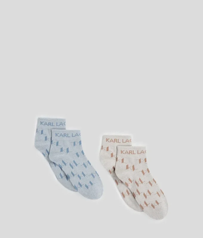 K/MONOGRAM KORTE SOKKEN – 2-PACK