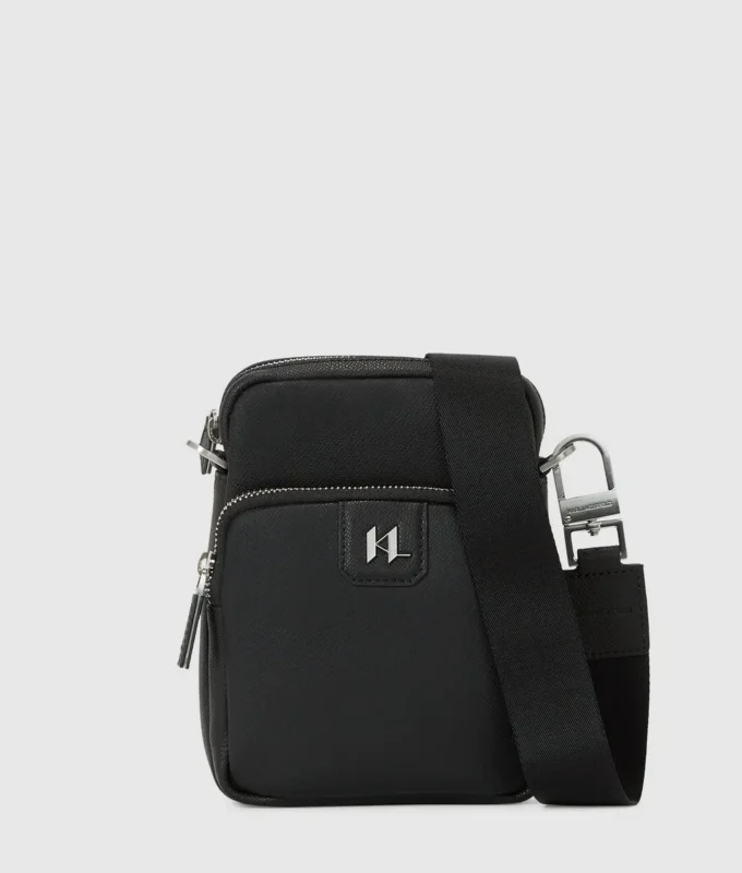 K/Monogram leren schoudertas
