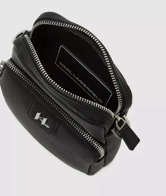K/Monogram leren schoudertas