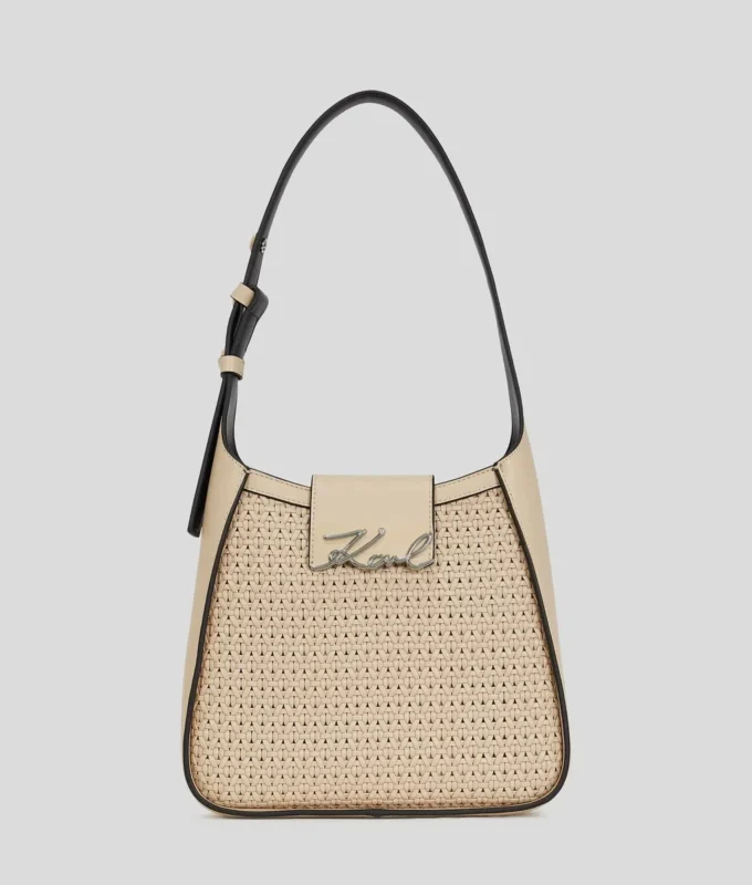 K/SIGNATURE GEWEVEN HOBO-TAS