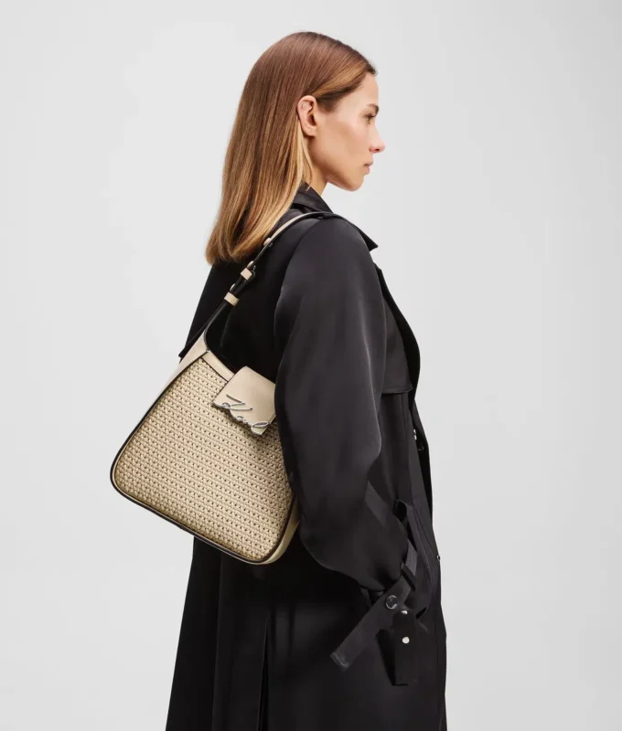 K/SIGNATURE GEWEVEN HOBO-TAS