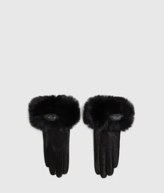 K/Signature handschoenen van imitatiebont