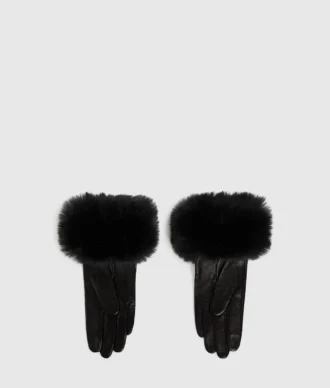 K/Signature handschoenen van imitatiebont