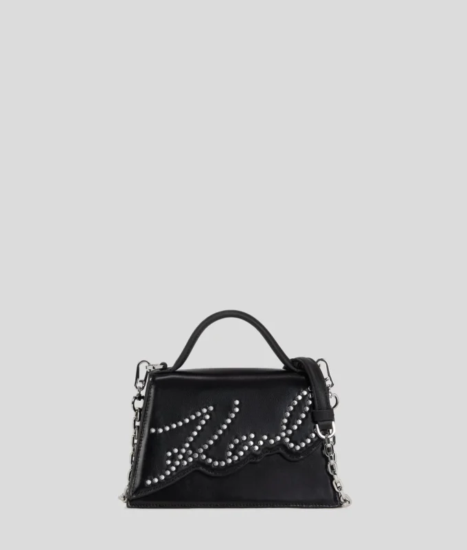 K/SIGNATURE KLEINE CROSSBODY-TAS MET NAGELS