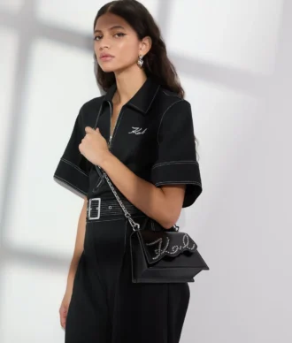 K/SIGNATURE KLEINE CROSSBODY-TAS MET NAGELS