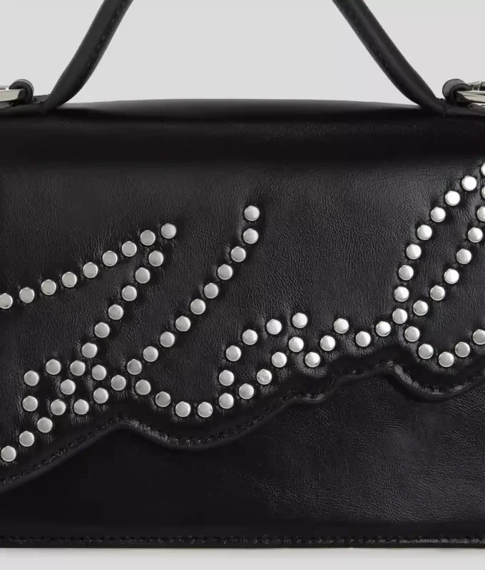 K/SIGNATURE KLEINE CROSSBODY-TAS MET NAGELS