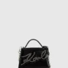K/Signature kleine crossbodytas met studs
