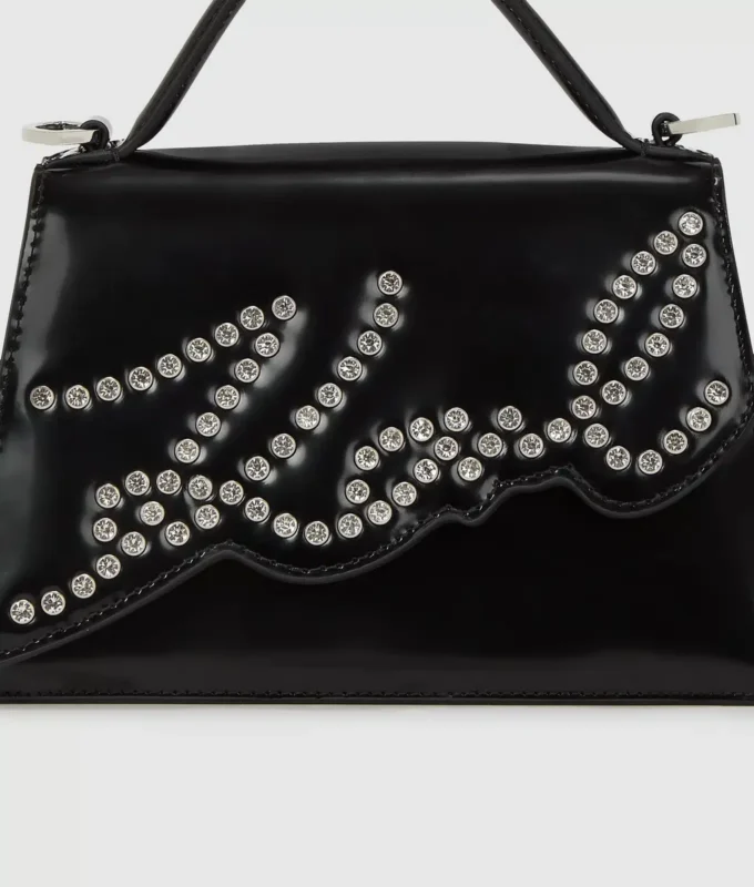 K/Signature kleine crossbodytas met studs