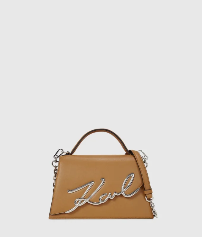 K/SIGNATURE MEDIUM CROSSBODY TAS