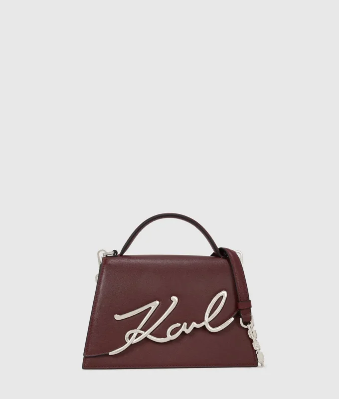 K/SIGNATURE MEDIUM CROSSBODY TAS