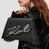 K/SIGNATURE MEDIUM CROSSBODY TAS