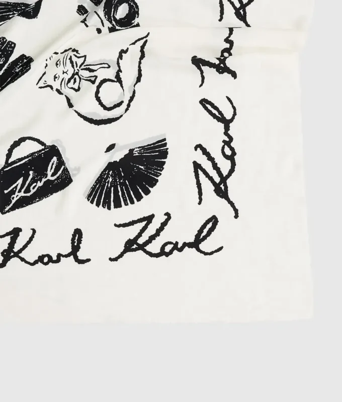K/Signature sjaal met all-over print