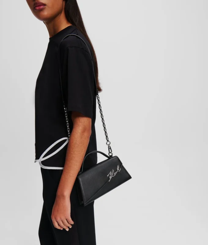 K/SIGNATURE SLIM CROSSBODY TAS