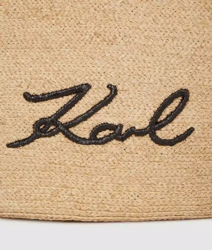 K/Signature strandtas met geschulpte rand
