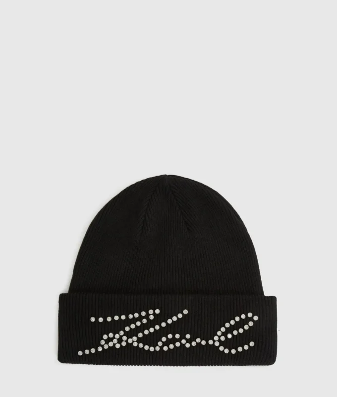 K/Signature strass beanie