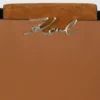 K/Signature suède handtas met handvat