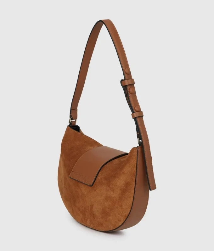 K/Signature suède moon bag