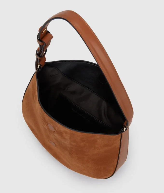 K/Signature suède moon bag