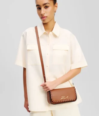 K/SIGNATURE WHIPSTITCH CROSSBODY TAS