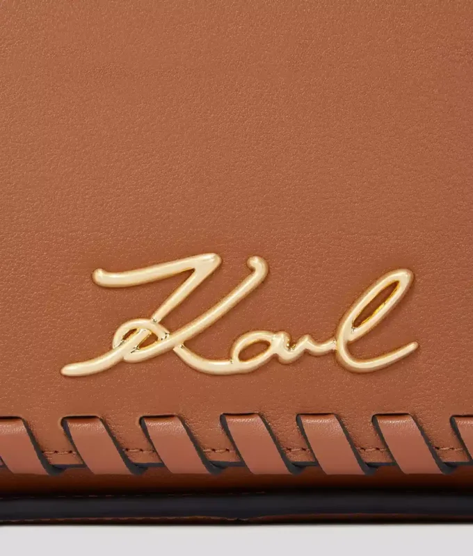 K/SIGNATURE WHIPSTITCH CROSSBODY TAS