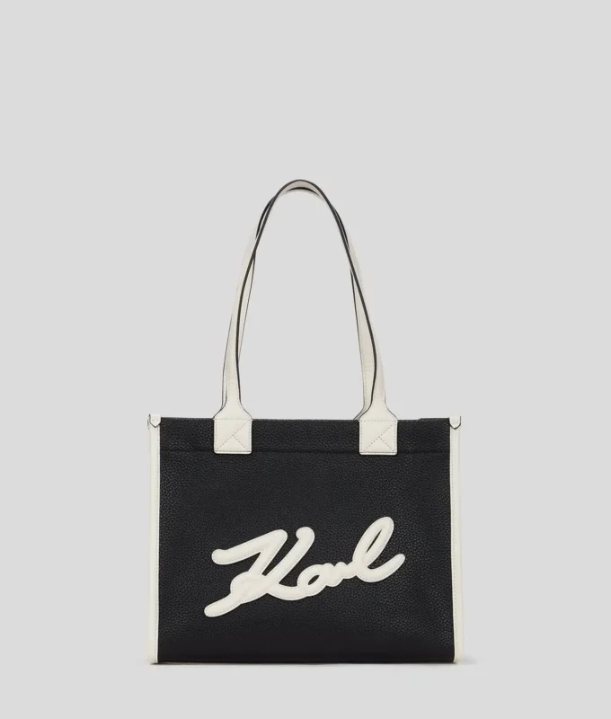 K/SKUARE GRAINY MEDIUM TOTE BAG