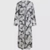 Kaftan met waaierprint