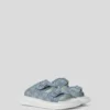 KAPRI DENIM RHINESTONE SANDALEN
