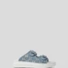 KAPRI DENIM RHINESTONE SANDALEN