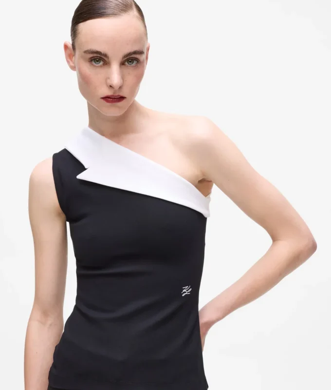 Karl DNA asymmetrische revers top