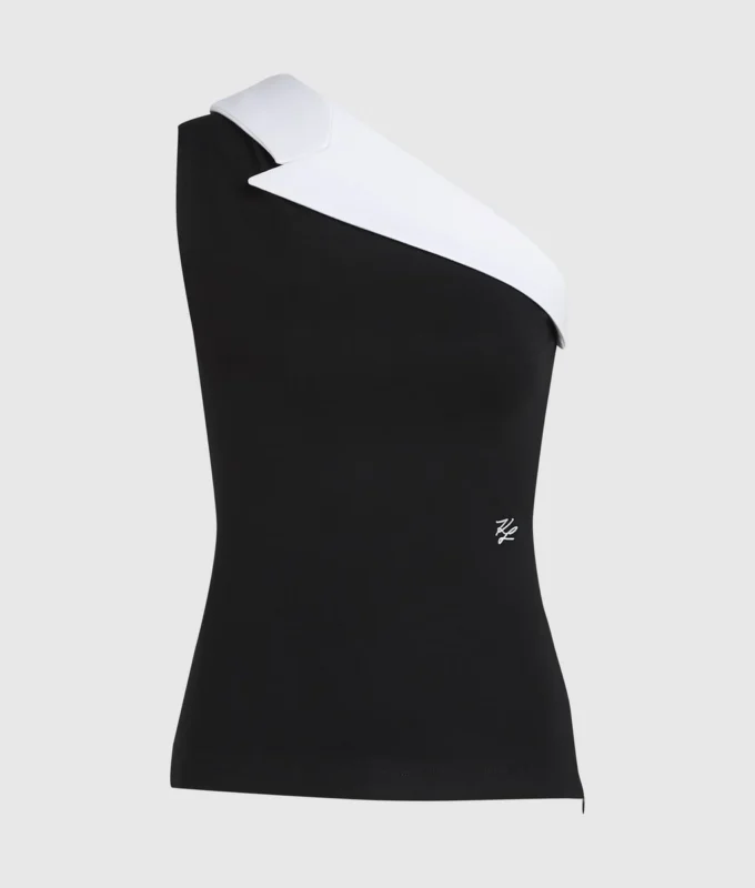 Karl DNA asymmetrische revers top