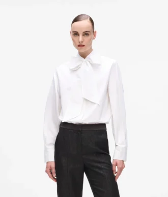 Karl DNA-shirt met strikdetail