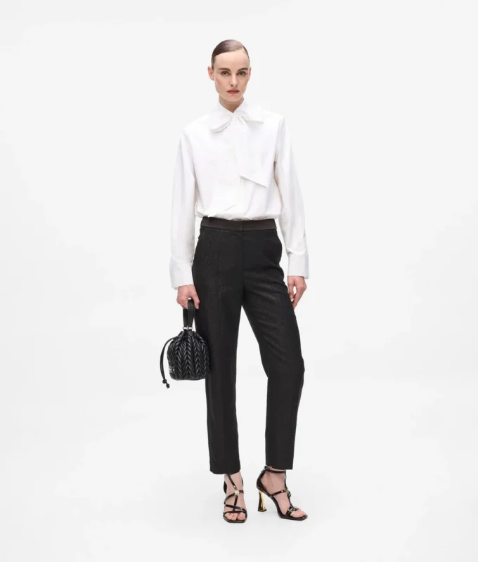 Karl DNA-shirt met strikdetail